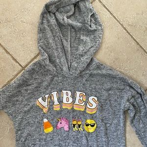 Girls XL Heather Gray Pull Over